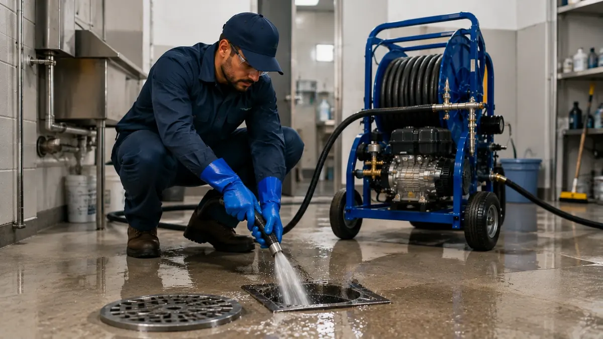 Floor Drain Hydro Jet Cleaning in Nicasio