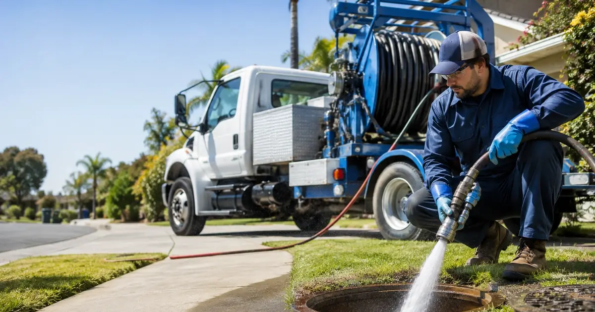 Hydro jet sewer cleaning Nicasio