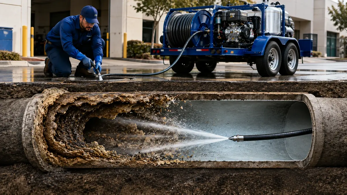 Sewer Pipe Descaling in Nicasio