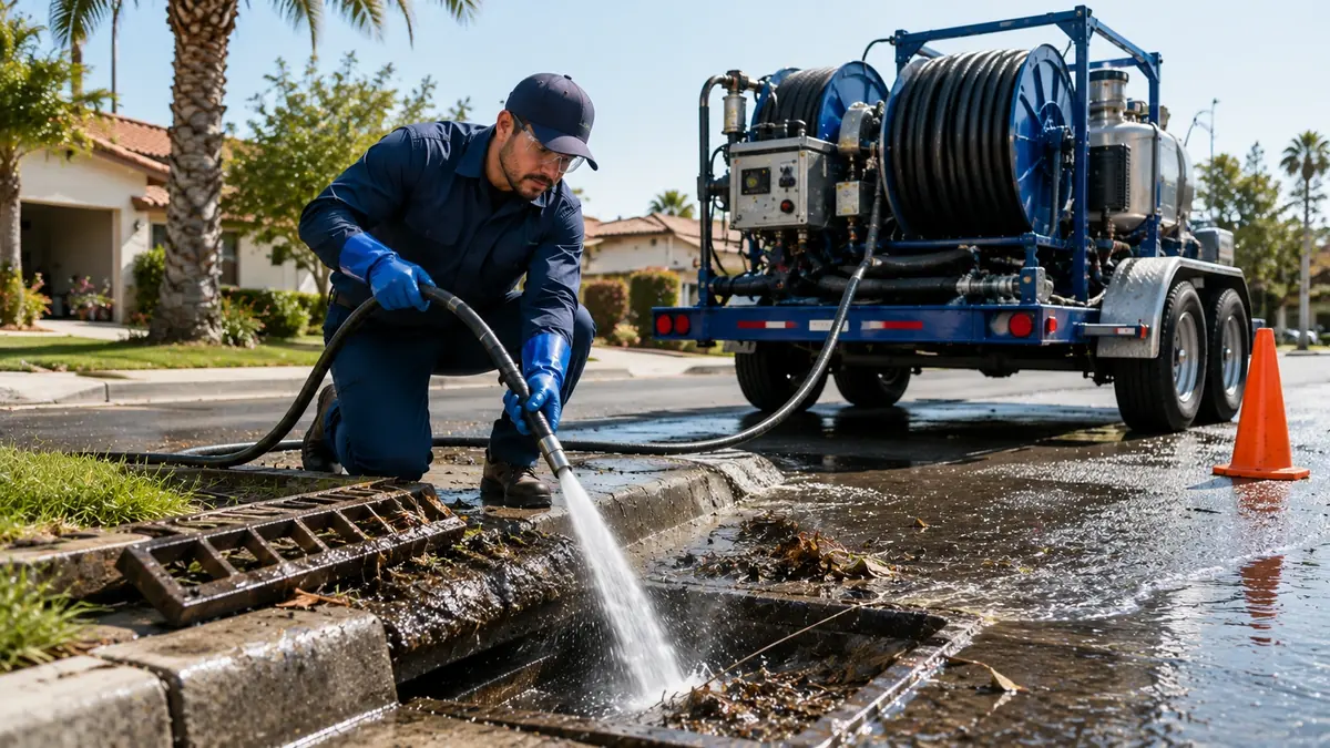 Storm Drain Hydro Jet Cleaning in Nicasio
